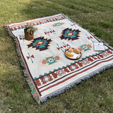 Bohemian Knitted Chenille American Outdoor Camping Rugs