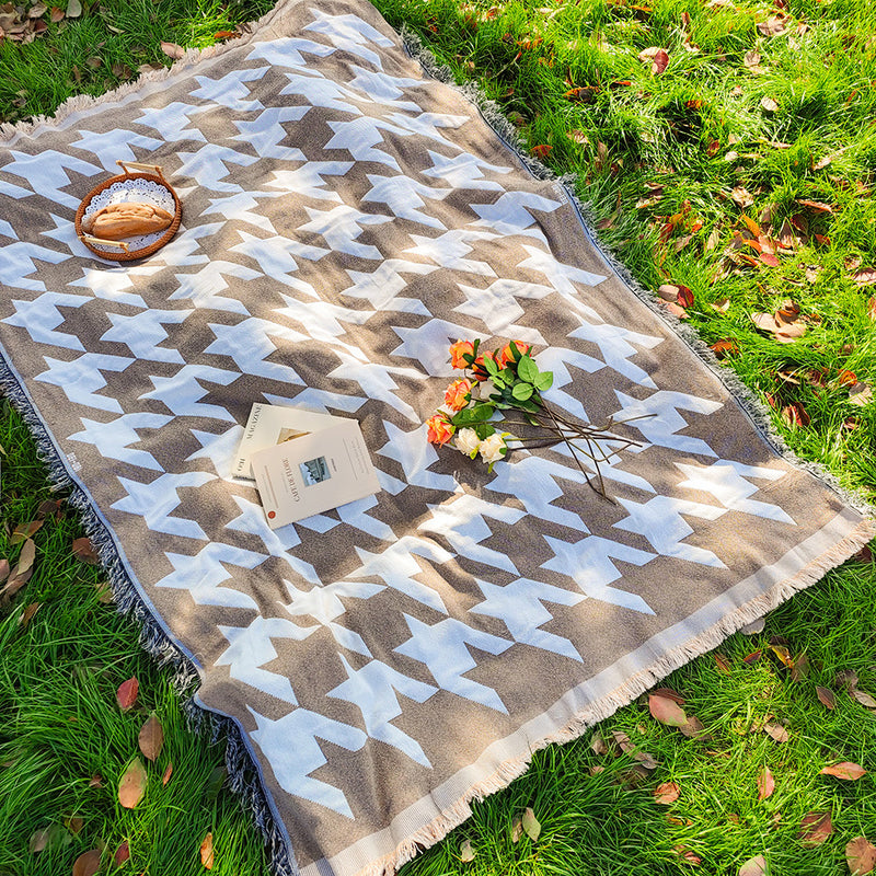 Bohemian Knitted Chenille American Outdoor Camping Rugs