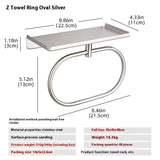 Bathroom Punch-free Storage Bathroom Stainless Steel Towel Ring