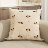 New Cute Dog Pillowcase Bedroom Cushion Cover Sofa Cushions Pillows Cover 45x45cm Pillow Case Home Decoration Car Office Seat
